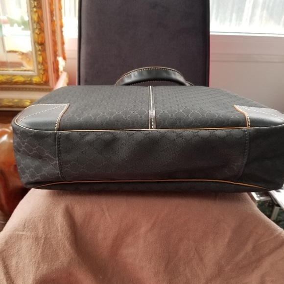 Celine Canvas, Leather Trim Tote - Picture 3 of 8